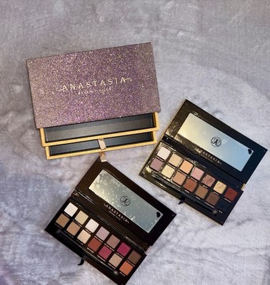 ABH Pink Glitter Palette Vault   Soft Glam & Modern Renaissance Gift Set LE
