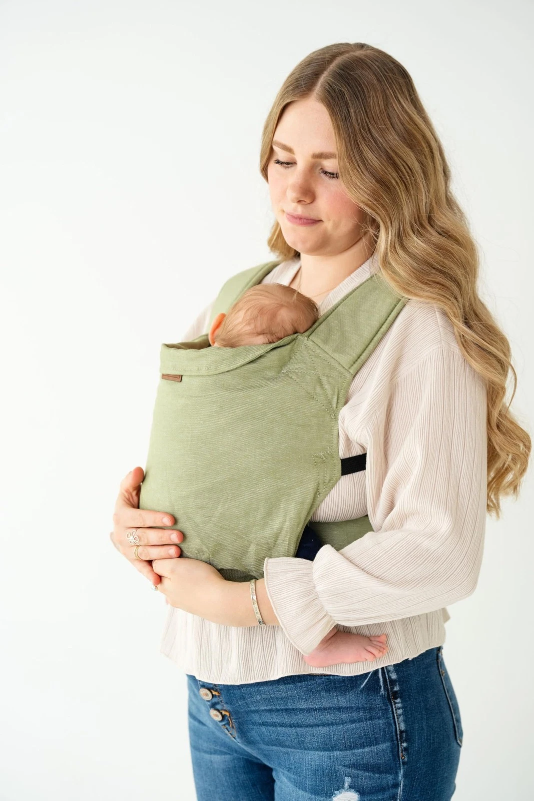 Original Baby Carrier by Happy - Newborn to Toddler Carrier - 50 Linen/50 Cot...