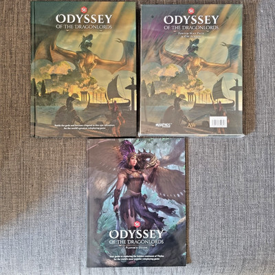 Modiphius: D&D 5E Odyssey of the Dragonlords - Core + Player's Guide + GM Screen