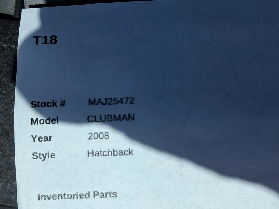 Passenger Air Bag Front Passenger Dash Fits 07-15 MINI COOPER 4827464 Foto 2 de 4