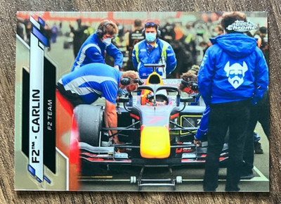 Carlin Racing #110 - 2020 Topps Chrome Formula 1 F1 F2 Pit Stop Card - CLEAN NM