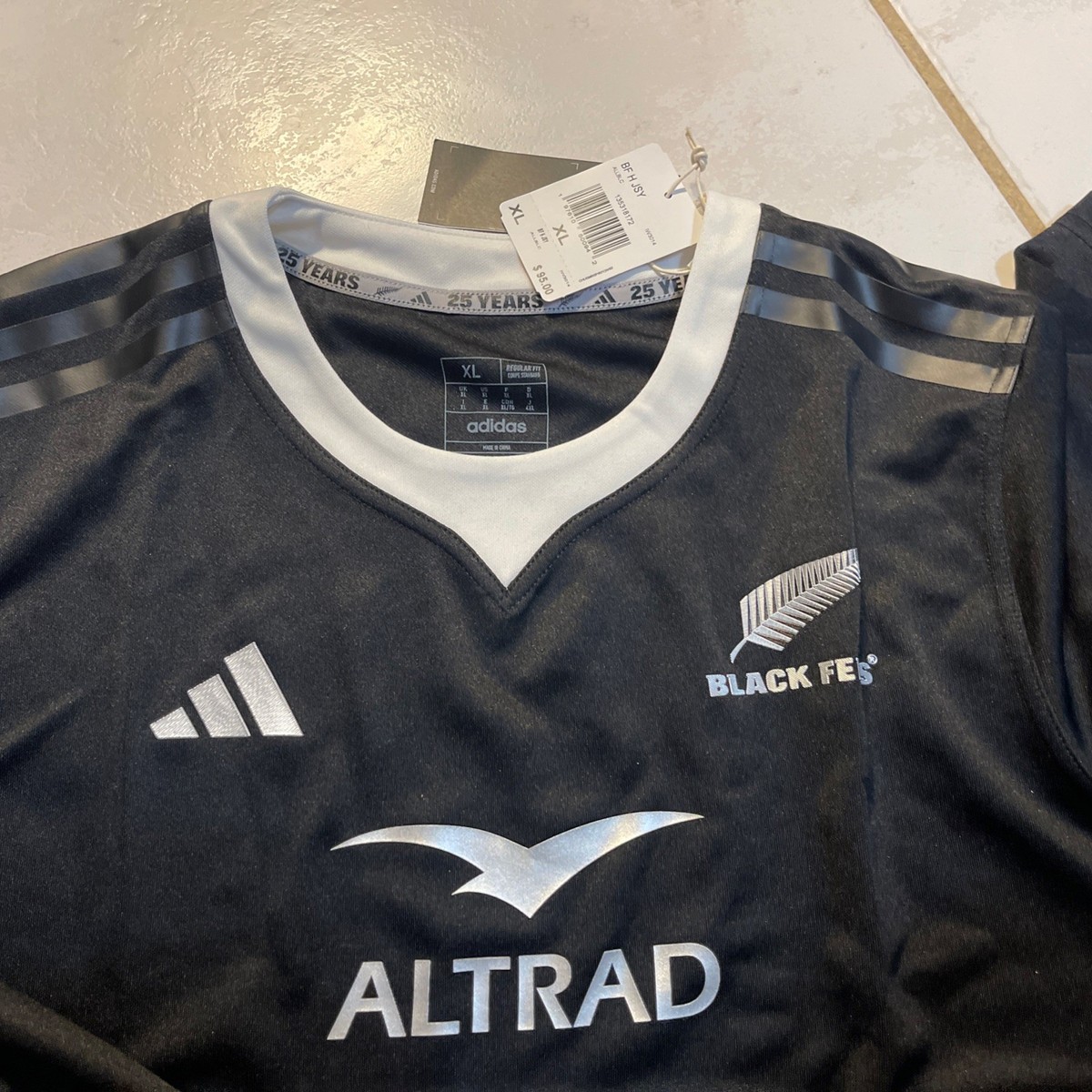 NWT ADIDAS Black Ferns Rugby 2024/2025 Home Supporters