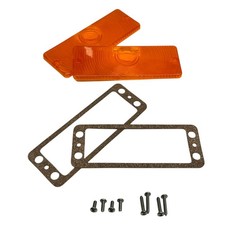 NEW Turn Signal Park Light Lens PAIR Amber 1969-70 Scout 800  1971-1980 Scout II