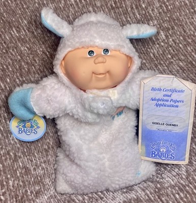 Cabbage Patch Kids Bean Bag Baby BBB Fresh From Box Lamb Sleeper Chipmunk cheeks