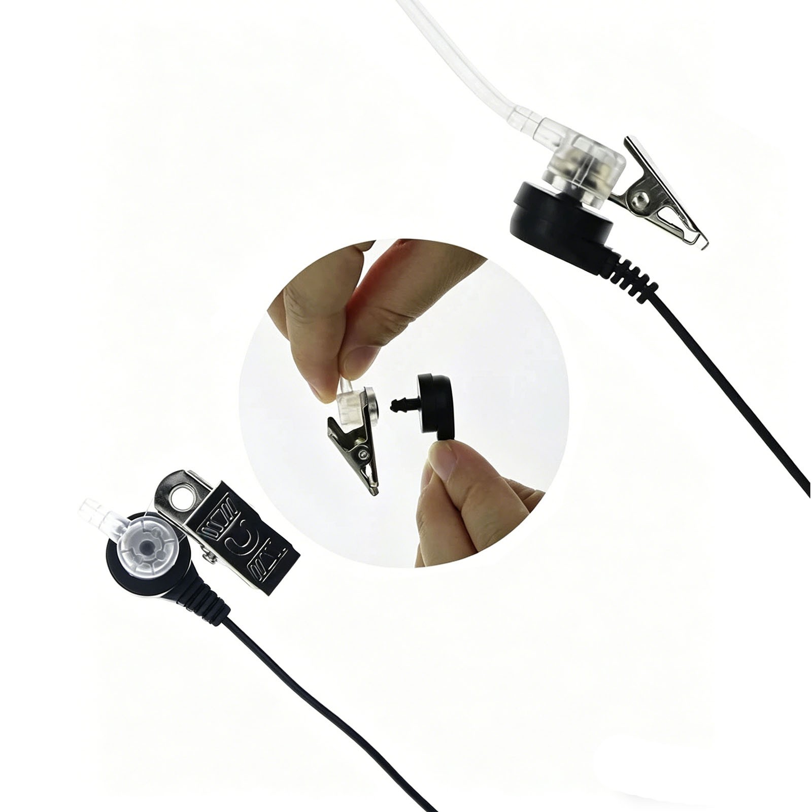 2 Earpiece Headset for Baofeng 5R Retc15 Retevis RT21 RT22 Kenwood Arcshell AR-5