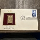 2001 Roy Wilkins Black Heritage Series replica Gold Golden Cover Stamp FDC #130 — photo 1