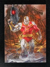 2017 Fleer Ultra Marvel Spider-Man Gold Web Foil 48/49 by Tom Fleming Auto 0gb3