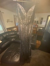 Sherri Hill 57640/Size 12/Brand New Condition/On Sale/Black/Silver