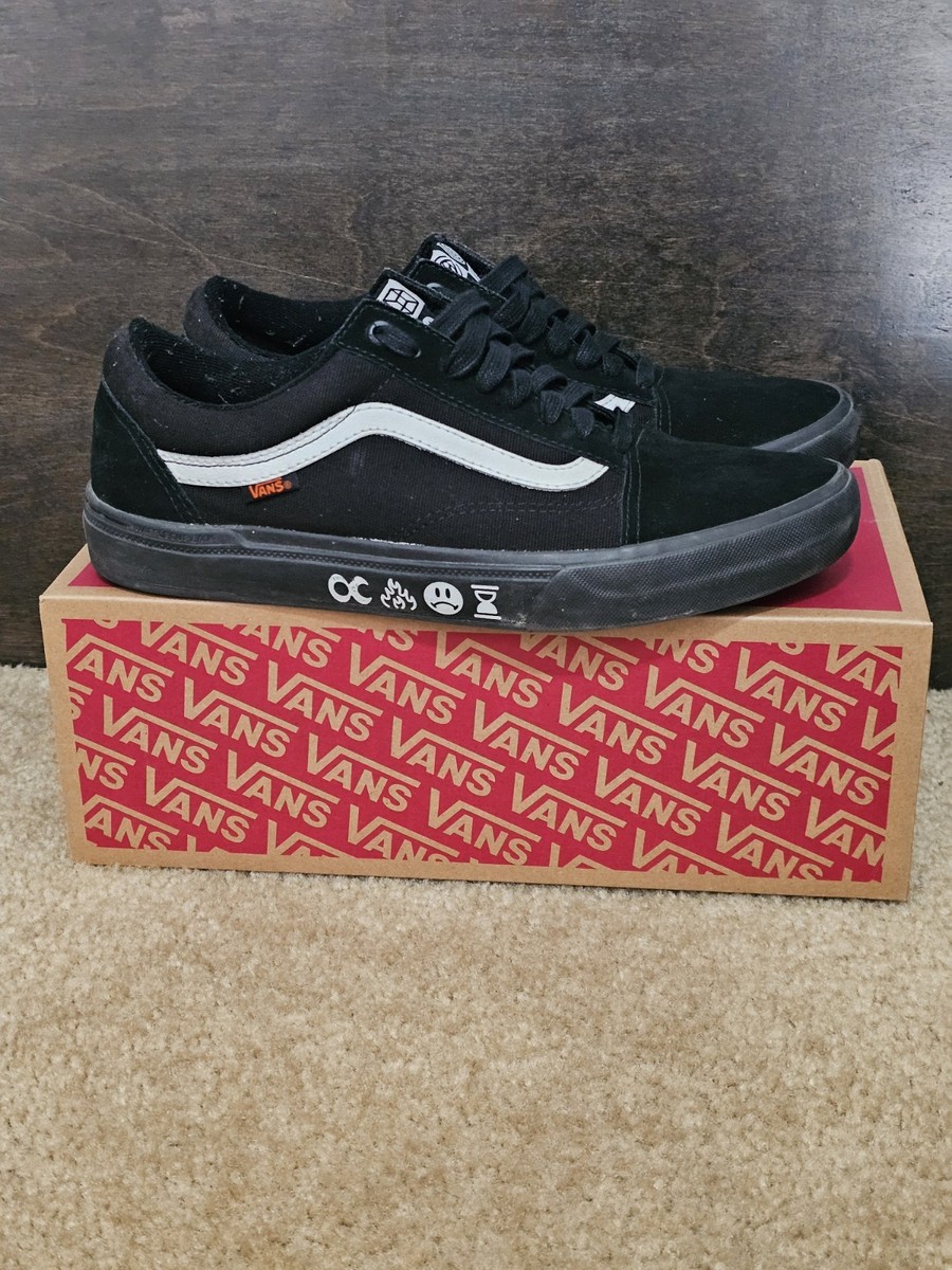 Vans Old Skool Pro BMX Cult Black Skate Shoes Size 10.5M | eBay
