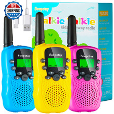 Rechargeable Walkie Talkies for Kids, Easter Basket Stuffers/Easter Gifts for Ki