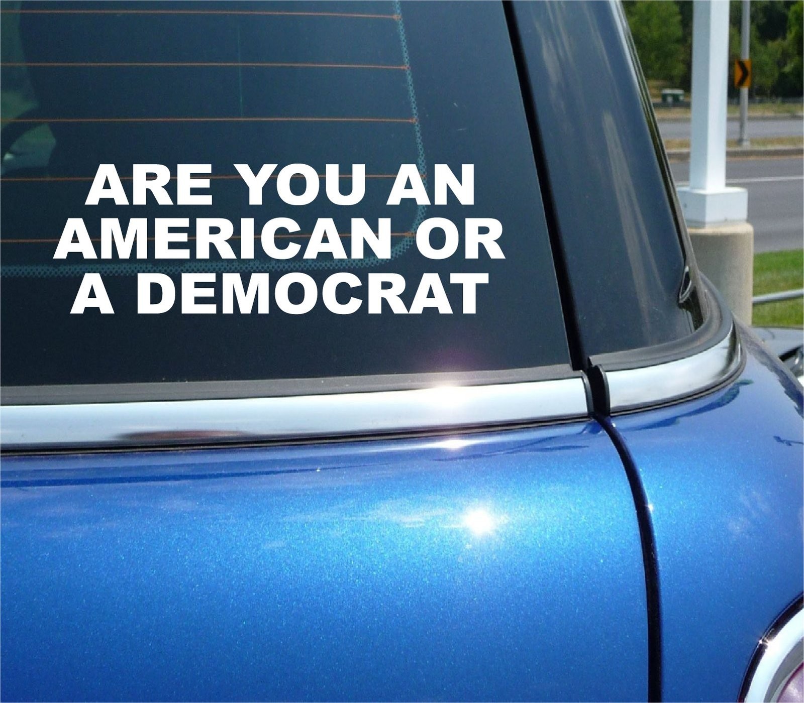 Funny American or Democrat Sticker Decal for Car Truck Wall Window