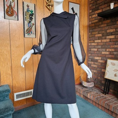 sachin and babi light blue dress Vtg 60s Mod Puritan Forever Young Youthquake Cocktail Party Knee Shift Dress  M/L