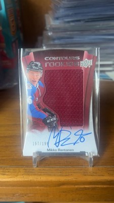 2015-16 Mikko Rantanen Upper Deck Contours Rookies Jersey Autograph RC Auto /199