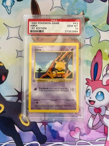 PSA 10 Abra 43/102 Base Set (1st Edition & Shadowless) Pokemon Card