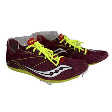 Saucony Endorphin LD4 Women's Burgundy Running Shoes Track Spikes Size 8.5