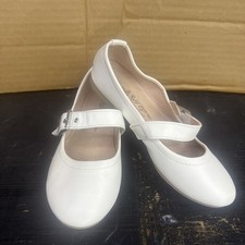 Girls White Dress Shoes Mary Janes Wedding Flower Girl Church Party Size 13 Kids