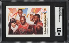 1991 Skybox Basketball Bulls Starting Five w/ Michael Jordan #337 SGC 10 GEM