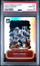 Graded 2024 Panini Donruss Optic Maxx Crosby #22 Uptowns Football Card PSA 10