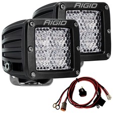 Rigid Industries 202513 D-series Pro Flood Diffused 3 Led Pods Lights Pair