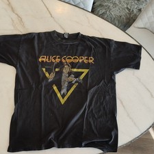 VINTAGE Alice Cooper Welcome to My Nightmare Black XL Vintage Never Worn Tee