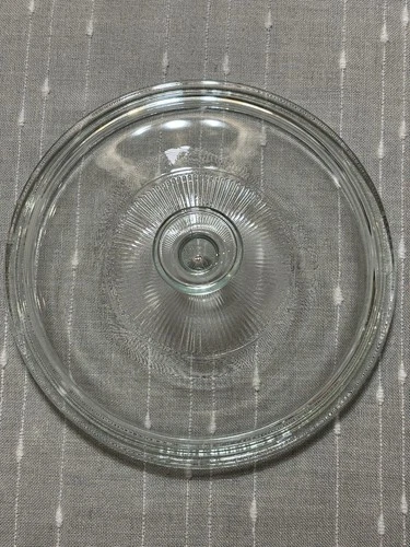 Vtg Pyrex G1C A Corning Ware for 2.5 QT Clear Glass Ribbed Replacement Lid