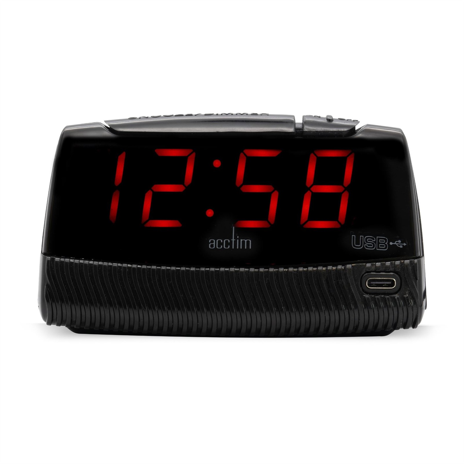 Digital Alarm Clock Acctim Wade Digital Crescendo LED Bedside Alarm Clock