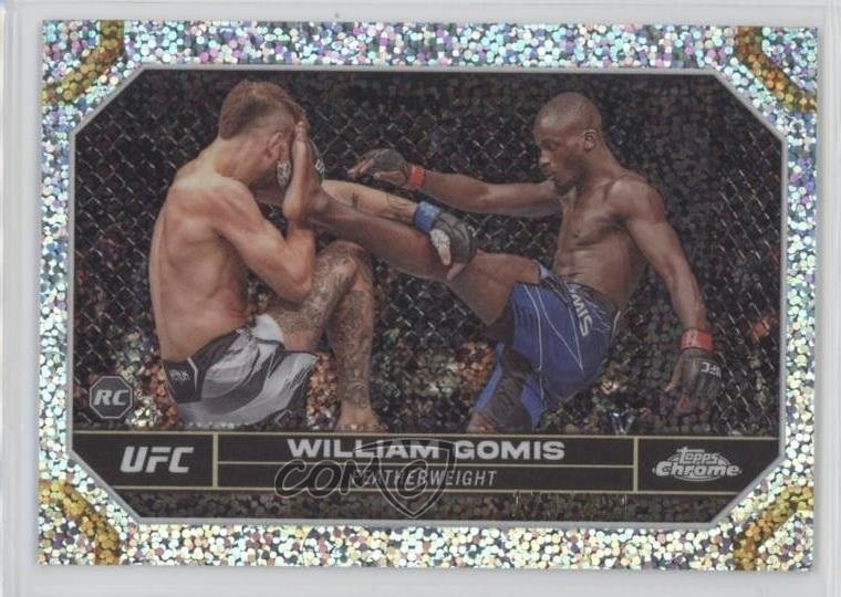 2024 Topps Chrome UFC Speckle Refractor /299 William Gomis #199 19bk
