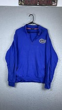 Florida Gators Sweatshirt Mens XL Blue NCAA Football Colosseum 1/4 Zip Pullover