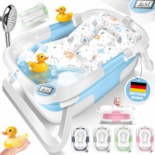 KIDIZ® Baby Badewanne Babywanne Klein Kinder 0-24 Monate Duschwanne Badebecken
