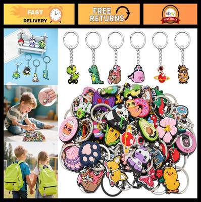 Cute Keychains for Backpacks - Bulk Charms & Bag Accessories, Random Designs