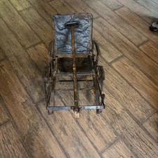 Antique 1800's Baby/Child Buggy Carriage Stroller Doll Pull Steam Punk VTG