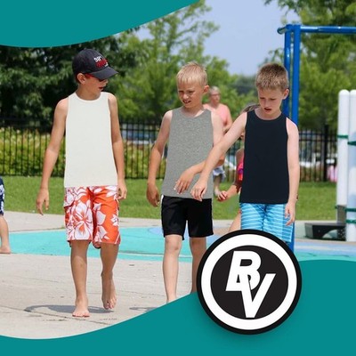 BROOKLYN VERTICAL Boys 4 Pack Undershirt Tank Top - Tagless Cotton Super Soft Ru