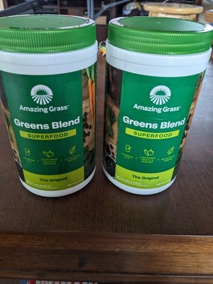 2    Greens Blend Superfood Amazing Grass  Containers