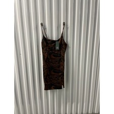 Wild Fable Lined Tank Dress XS Brown Black/ Tarso 026j Target 2019 Made in China