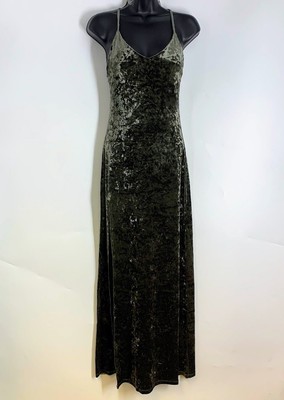 Makers of Dreams Women's V Neck Spaghetti Strap High Slit Maxi Dress Size XS