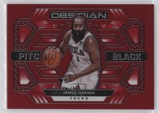 2021 Panini Obsidian Pitch Black Electric Etch Red Flood James Harden #14 11c7