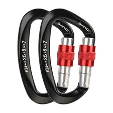 Heavy Duty Screw Lock Carabiner Rock Climbing Camping Mountaineering Clip