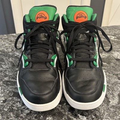 8.5 Reebok The Pump Omni Zone II Celtics Black Green White Men's