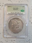 1883-S Morgan Silver One $1 Dollar - CAC AU50