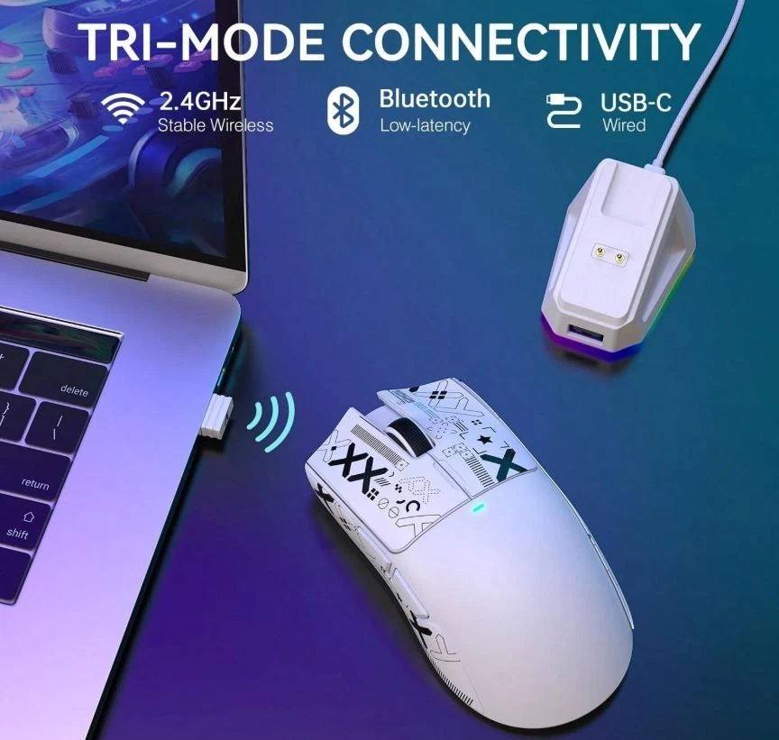 Attack Shark X11 59g Wireless Gaming Maus RGB 22000DPI + Dock - Bild 2 von 4