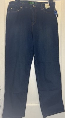 Avenue Size 16 Blue Dark-Denim 5-Pocket Mid-Rise Straight-Leg Women s Jeans NWT