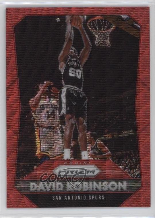 2015-16 Panini Prizm Ruby Wave Prizm 169/350 David Robinson #293 HOF 4y0