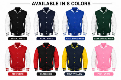 Custom Varsity Jacket Personalized Letterman Jacket Embroidered Name Logo Number