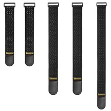 Trilancer Elastic Cinch Straps 5-Pack 3 Sizes Anti-Slip Heavy-Duty Hook Loop