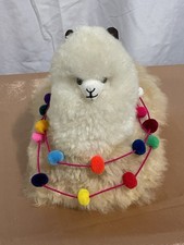 Beautiful Llama/Alpaca Figure Handmade Real "Alpaca Fur" Toy Ornament