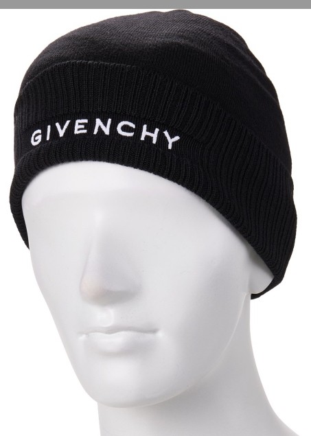 GIVENCHY Ribbed Wool Embroidered Logo Beanie - image 1