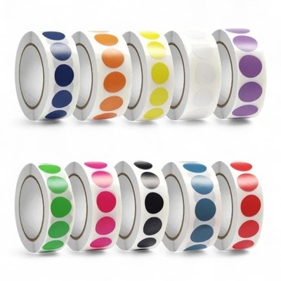 Klebepunkte Ø 13 mm Markierungspunkte Bunte Aufkleber Punkte versch. Farben Grün