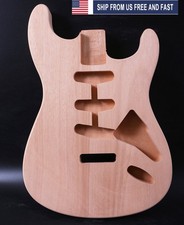 Unfinished Guitar Body Mahogany One Piece Wood SSS Pickups