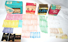 Lot of 150 Vtg Spin Arm Swing Perm Permanent Rods Curlers Toni  Lilt IOB