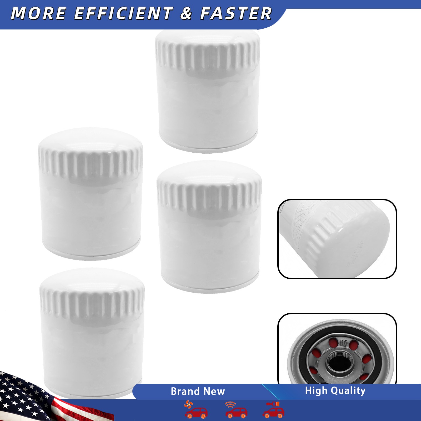 Aston Martin DBS Volante 2005-2016 Oil filters 4 pcs P/N AG436714AA